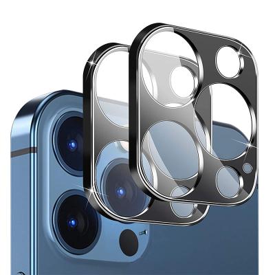 China 2021 Premium Mobile Phone Camera Lens Protector For iPhone 12 Metal Phone Camera Lens Glass Film Lens Camera Protector for sale