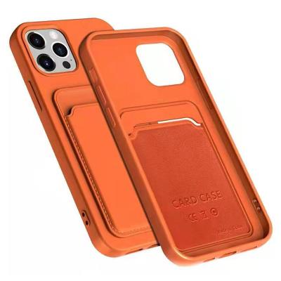 China Premium Shockproof Silicone Wallet Phone Case For Iphone 12 Pro Protective Cell Phone Card Holder Case for sale