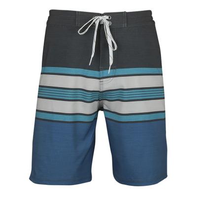 China Anti-Wrinkle Custom Men's Walking Hybrid Shorts Tonal Block Print With Stripes Vertical Hybrid Color Walking Shorts for sale