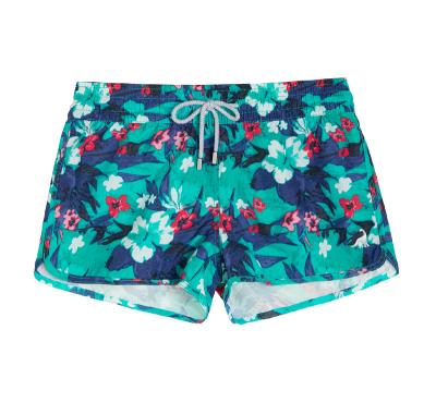 China Anti-Wrinkle Fashion Flower Printed Digital Boardshorts Quick Dry Waterproof Board Summer Hawaiian Women's Swimwear Beach Shorts Woman for sale