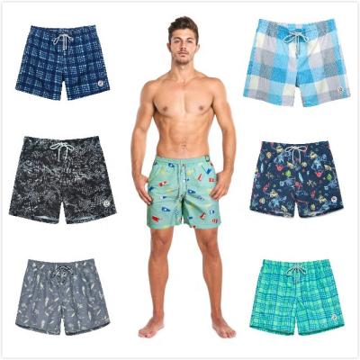 China Breathable OEM Custom Design Printed Fashion Mens Couples Swimsuit Beach Swimwear Mens Shorts Swim Trunks for sale