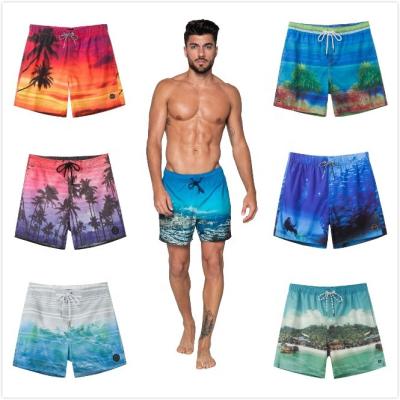 China Custom Breathable Custom Mens Photo Printed Swim Shorts Designs For Mens Swimwear Shorts Breathable Hawaii Shorts for sale