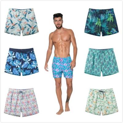 China Custom Made MensCustom Breathable Flowers Printed Swim Trunks Designs For Mens Swimwear Summer Shorts Fashion Hawaii Shorts for sale