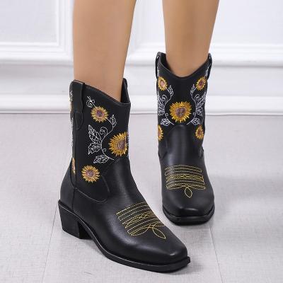 China 2022 Wholesale Waterproof Leather Women's Martin Boots Short PU Platform Boots For Women for sale