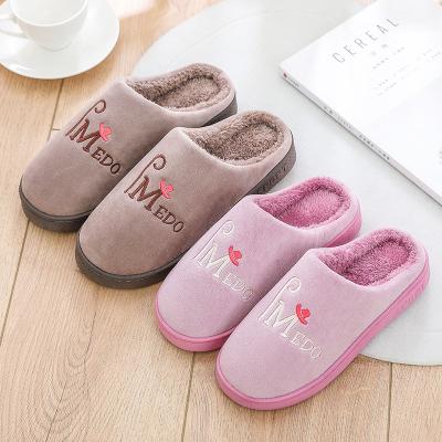 China Home Outdoor Indoor Warm Couples Cotton Velvet Soft Bottom Non-slip Slippers Cow Animal Pigs Autumn And Winter Fashion Trend For Women And Men for sale