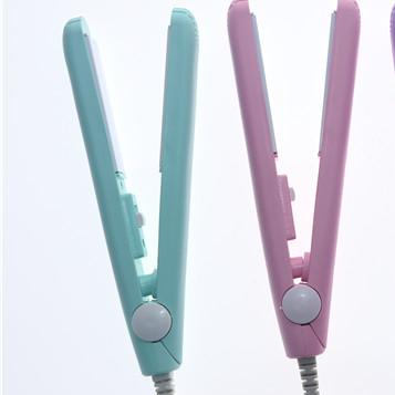 China New Design Hair+Curl Straight Hair Style Mini Ceramic Flat Iron Hair Straightener for sale