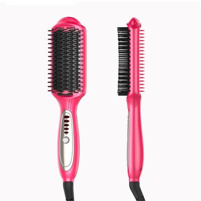 China Hotel Hair Fat Ion Black Version Hair Straightener Brush for sale