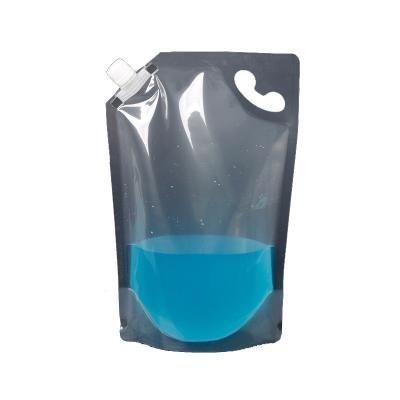 China Moisture Proof Container Center Jelly Can Bag In Box Stand Up With Water Black Recyclable Drink Pouch Bags Spout for sale