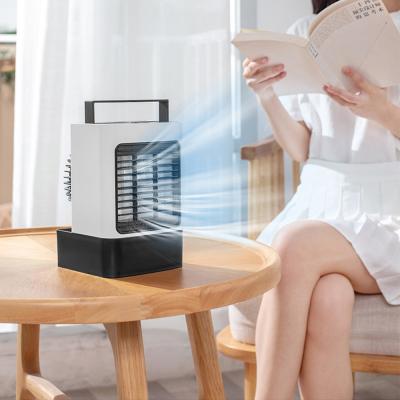 China Negative Ion Function Mini Rechargeable Air Conditioner For Water Tank Portable Negative Ion Air Cooler Fan Ice Home Office Home for sale