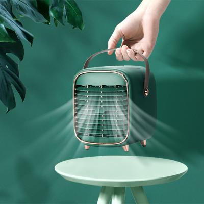 China Small Mist Jet Table USB Portable Air Conditioner Timer Timing Personal Air Cooler Fan with Built-in 2000mAh Battery for sale