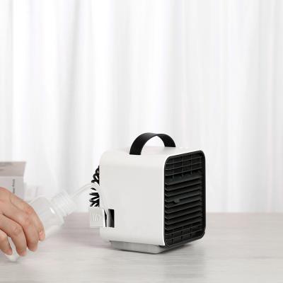 China Small Ion Hot Portable Mini Desktop Air Fan Summer Cooler Negative Ion Function Cooler Air Cooler with Battery for sale