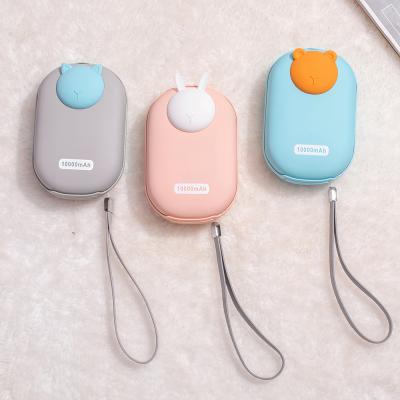 China Cute Pet Shape Fast Heating Design Customize Logo 10000mAh Portable Hand Warmer Fast Charging Power Bank for sale