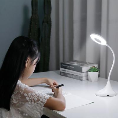 China Modern USB Powered Small LED Reading Lamp 360 Degree Flexible Desk Lamp Mini Night Light For Kids Rechargeable Childdern for sale