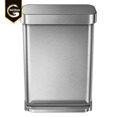 China Custom Modern Water Proof Trash Can Stainless Steel Trash Can Recycle Bin for sale