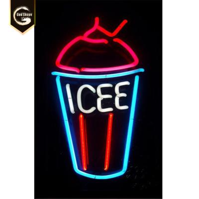 China Custom Made High Quality Waterproof Morden 12V Led Light Ice Cream Sign Neon Lamp For Decoration for sale