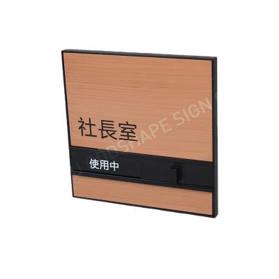 China Manufacturer Waterproof Custom Aluminum Screen Printed Door Number Signs Metal Signages for sale