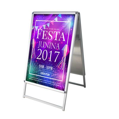 China Waterproof Poster Display Sign Advertising Board Stand Up Type Floor Standing Sign for sale