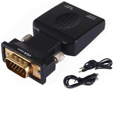 China VGA To HDMI Converter VGA Male To Female HDMI Converter 1080P Video Adapter for sale