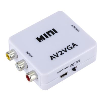 China RCA CVBS AV to VGA Adapter AV2VGA HD Video Converter with good price AV To VGA AV-VGAm for sale