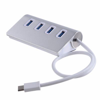 China ABS type c to 4 port usb 3.0 3.1 HUB adapter 4 IN 1 USB3.0 HUB for sale