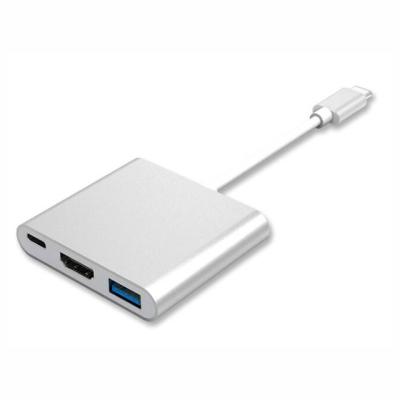 China 3in1 Type-C USB3.0 Hub USBC-HDUSBPD Cable with HDMI and Charger USBC Adapter PD for sale