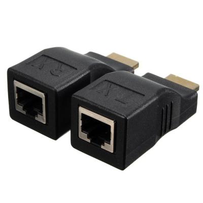 China HDMI Extender Through UTP Cable 4K HDMI Single Extender HDMI 1.4 30M Extender To RJ45 Over Cat 5e/6 Ethernet LAN Network for sale