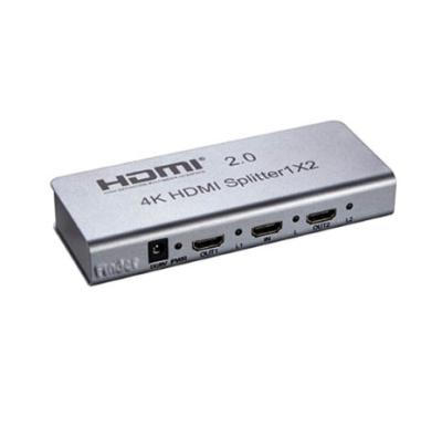 China Hot Sale 2 Port HDMI Splitter 1x2 HDMI Splitter Support 3D 4K@60Hz HDR-SP102U for sale