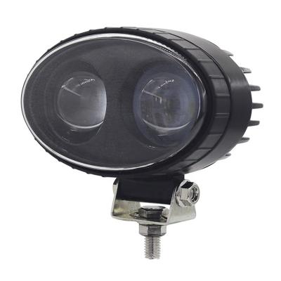 China Universal Spotlight 10W DC12-80V Highlight Forklift LED Spotlight Reginal Safety Red Blue Light for sale