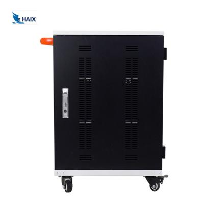 China Charging and Storage Haix 30 Pcs Devices Tablet Charging Station Locker iPad Cart Charging Cart for Schools for sale