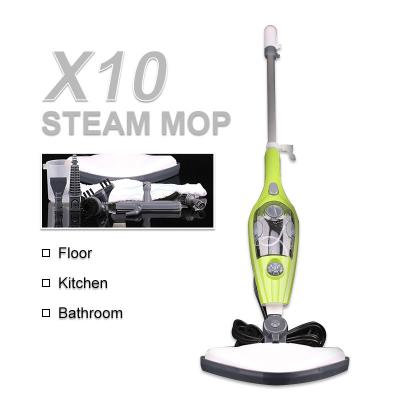 China High Quality Household Plug 1200W Water Tank Cleaner Multifunction Household 10 In 1Electric Steam Mop for sale