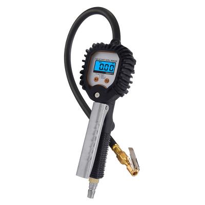 China Inflate Digital LCD Display Tire/Air Inflation Gun Grip Gun Inflator Pressure Gauge Maker for sale