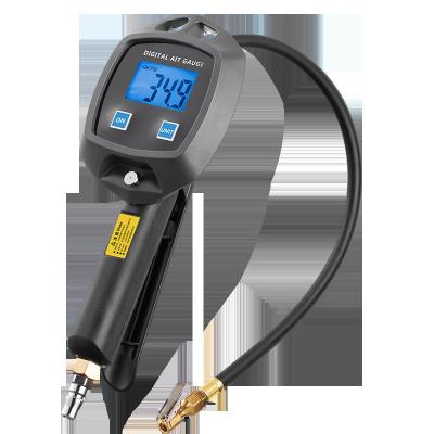 China Inflate Pressure Gauge Digital Tire Pressure Gauge, Tire Inflator Pressure Gauge with Air Chuck and Hose Air Pressure Gauge for sale