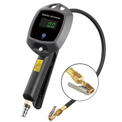 China Digital Pressure Gauge Tire Inflator With Pressure Gauge Bike To Car Pressure Checking Gauge for sale