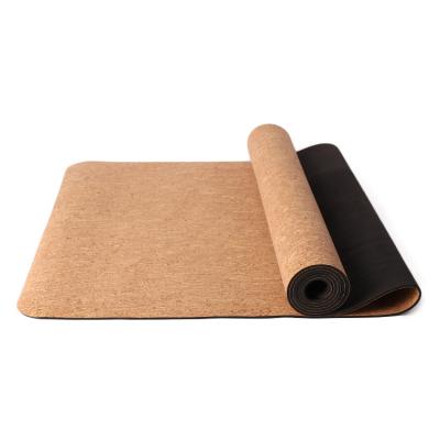 China Eco Friendvegan Biodegradable Natural Rubber Cork Yoga Mat Renewable UMICCA Chakra Leather for sale