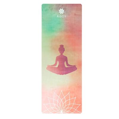 China Eco-Friendly Eco-Friendly Yoga Mat Fabric Eco-Friendly Travel Yoga Mat Suede Microfiber Suede Natural Rubber Travel Yoga Mat Anti-Slip for sale