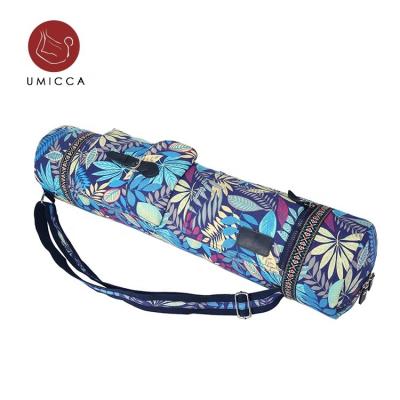 China Neutral Yoga 100%/Male And Female Yoga Gym Fitness Bag Best Quality Canvas Cotton Mat Bag Best Seven Chakra Embroidered Mat Bag Best Buy Price for sale