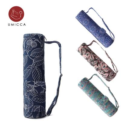 China 2021 New Style Durable Hot Sale Canvas Yoga Mat Bag With Pocket Large Capacity Yoga Mat Bag For Yoga for sale