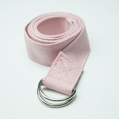 China Durable Cotton Material Durable Use Yoga Strap with D-Ring Buckle for Fitness, Stretching, Flexibility and Physiotherapy for sale