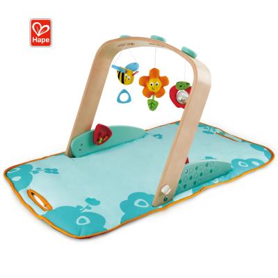 China Sports Toy Activity Soft Mat Baby Play Gym Toys Hanging Mats Wooden Baby Gym With for sale