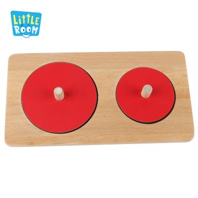 China DIY TOY Montessori Education Toy Opposite Round Puzzle Children's Learning Wooden Toys for sale