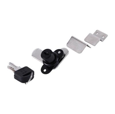 China Cupboard Lock Latest Design Drawer Lock For Metal Cabinet Desk/Desktop Drawer Push Type Locks Cabinet Lock Cylinder for sale