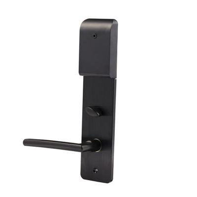 China Space Aluminum Keyless Electric Card Star Hotel Low Price RFID Hotel Smart Door Lock With Free Software for sale