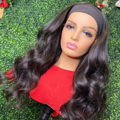 China Wholesale Body Wave Wigs 100% Virgin Hair Wigs Cheap Brazilian Hair Wigs Body Wave Headband Wig For Women for sale