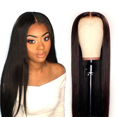 China 13*5T Lace Front Human Hair Wigs 13*5T Lace Part Medium Deep Transparent Straight Human Hair Virgin Brazilian Hair Wigs for sale