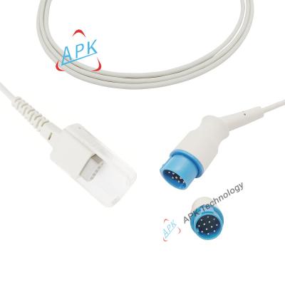 China SpO2 Monitoring Adapter Medical Patient Cable For Medical Equipment Biolight SpO2 Adapter Compatible Extension Cable With 240cm 11pin-DB9 for sale