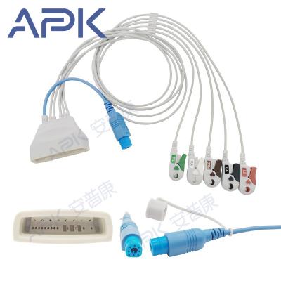 China Medical Patient Mornitoring MX40 ECG Telemetry Wire MX40 ECG Cable for sale