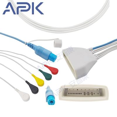 China Mornitoring HP MX40 ECG Telemetry Wire 5 Medical Patient Compatible Lead Wires Break IEC for sale