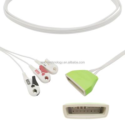 China Medical Disposable Patient Monitor ECG Lead Wires Leads ECG Wire Shearer ECG Lead Wire for sale