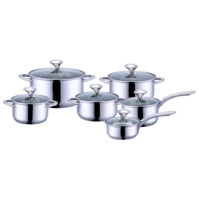 中国 Sustainable German Induction 12pc Zebra Cookware Set Stainless Steel Kitchen Cookware And Pots Set 販売のため