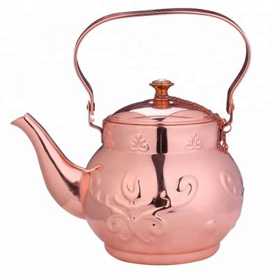 Chine Good Selling Viable Moroccan Teapot Serving Serving Kettle Stainless Steel Teapot à vendre